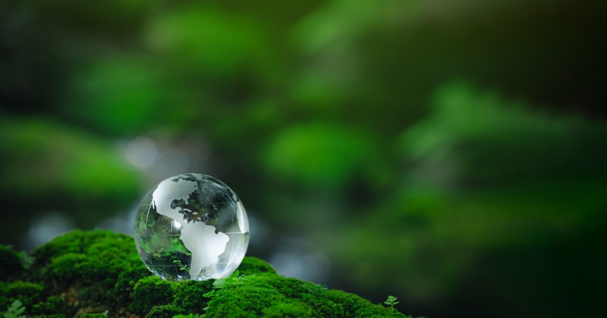 gestão ambiental adiaesp blog globo terreste de vidro em meio a natureza